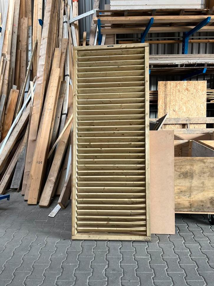 Hillhout Schutterscherm Excellent 90X224, Tuin en Terras, Tuinschermen, Zo goed als nieuw, Hout, 200 cm of meer, Minder dan 100 cm