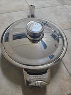Berghaus RVS Kookpan met Deksel, Zo goed als nieuw, Rvs, Keramische plaat, Ophalen