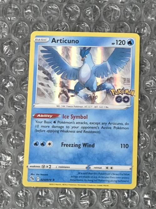 Holo Foil Articuno 024/078 Pokemon Go Pokemon Kaart!, Hobby en Vrije tijd, Verzamelkaartspellen | Pokémon, Zo goed als nieuw, Losse kaart