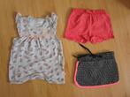 3x zomerkleding maat 62 - broekje + jumpsuit + rokje, Meisje, Ophalen of Verzenden, Zo goed als nieuw, Setje