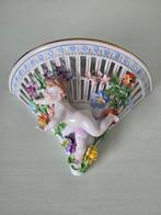 Wandconsole Dresden porselein Engel met Bloemen, Antiek en Kunst, Verzenden