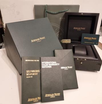 Audemars Piquet AP doos box case + certificaat + boekjes+tas beschikbaar voor biedingen