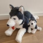 Knuffel Ikea wolf met baby hond grijs wit knuffels K5545, Kinderen en Baby's, Speelgoed | Knuffels en Pluche, Hond, Ophalen of Verzenden