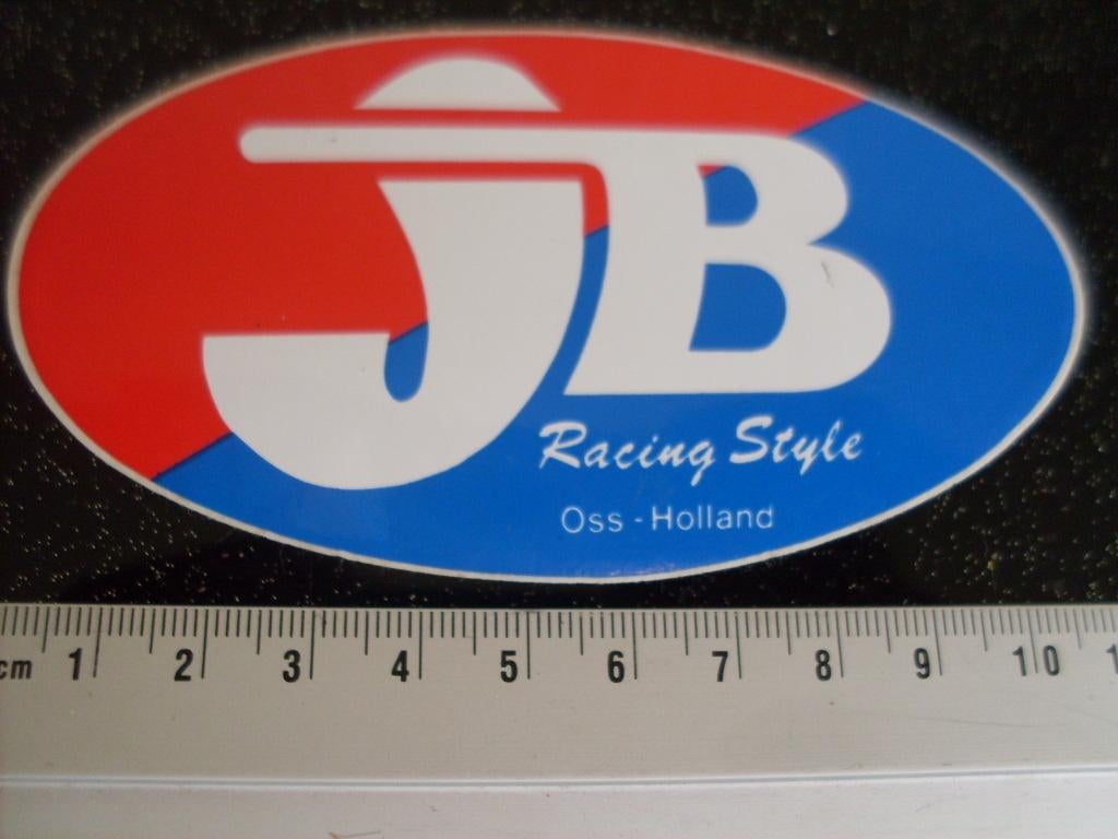 sticker JB Racing Style Oss holland logo, Verzenden, Zo goed als nieuw, Bedrijf of Vereniging