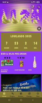 6x Lowlands + camperticket met stroom, Tickets en Kaartjes, Evenementen en Festivals, Drie personen of meer