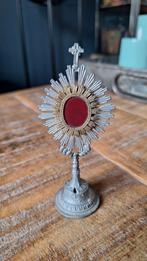 Oude klein poppen monstrans,  zie foto's, Antiek en Kunst, Antiek | Religie, Ophalen of Verzenden