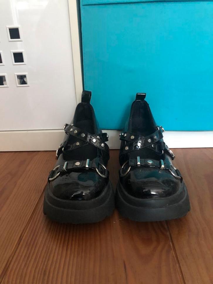 Demonia platform hakken, Kleding | Dames, Schoenen, Zo goed als nieuw, Schoenen met hoge hakken, Zwart, Ophalen of Verzenden