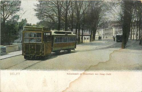 (300-145-033) Delft Kalverbosch en Stoomtram, Verzamelen, Ansichtkaarten | Nederland, Zuid-Holland, Verzenden