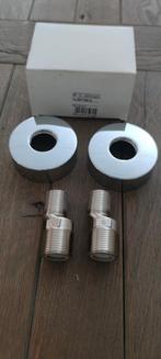 Kraan rozetten set, Ophalen of Verzenden, Nieuw, Chroom, Kraan