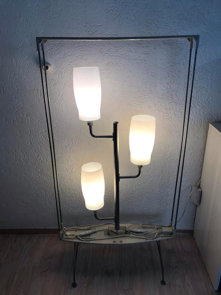 IKEA Dunker Model Dimbare Vloerlamp met 3 Lampen, Huis en Inrichting, Lampen | Vloerlampen, Zo goed als nieuw, 150 tot 200 cm