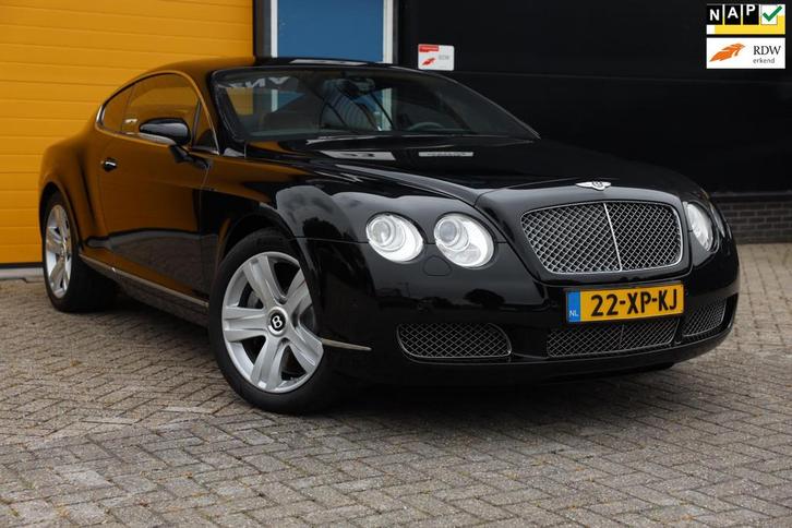 Bentley Continental GT 6.0 W12 / NL Auto / NAP / Leder / Nav, Auto's, Bentley, Bedrijf, Te koop, Continental, 4x4, Airconditioning