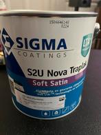 Sigma s2u nova traplak 2,5 liter ral9010, Doe-het-zelf en Verbouw, Verf, Beits en Lak, Wit, Nieuw, Ophalen of Verzenden, Verf