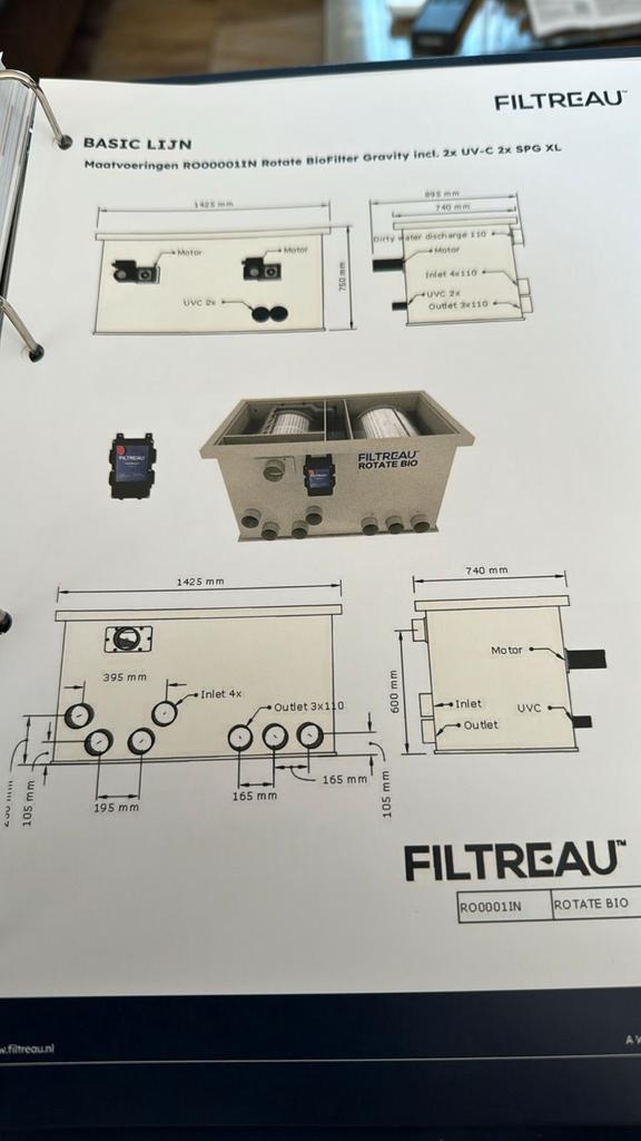 Rotator Trommelfilter - Topkwaliteit!, Tuin en Terras, Vijver-toebehoren, Nieuw, Overige typen, Ophalen of Verzenden