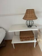 Ikea lamp met rieten kap, Huis en Inrichting, Tafels | Sidetables, Gebruikt, Rond, Minder dan 50 cm, Ophalen of Verzenden