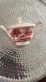 Boerenhoeve Rood Societe Ceramique theepot, Ophalen of Verzenden