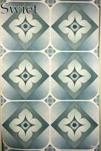 6802 Vintage retro geometrisch behang behangpapier wallpaper, Minder dan 10 m², Verzenden