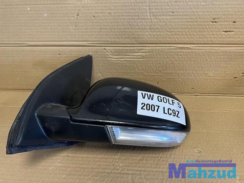 VW GOLF 5 Zwart LC9Z Links Spiegel buitenspiegel 2004-2009, Auto-onderdelen, Spiegels, Volkswagen, Gebruikt, Ophalen of Verzenden