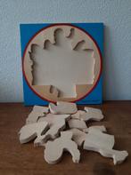 Vintage houten Simplex Toys puzzel Dieren, Ophalen of Verzenden, Zo goed als nieuw, Overige typen