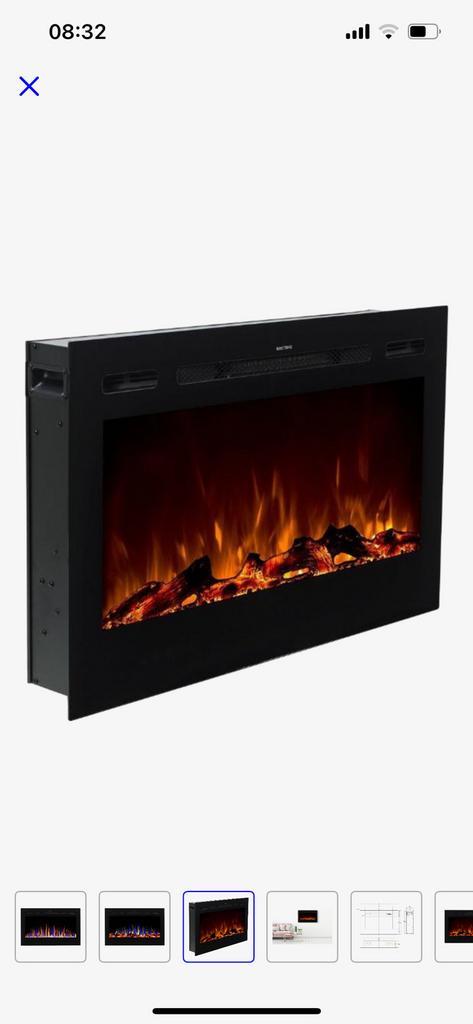 Aflamo Elektrische Sfeerhaard inbouw, Huis en Inrichting, Kachels, Gebruikt, Hangend, Overige soorten, Elektrisch, Ophalen