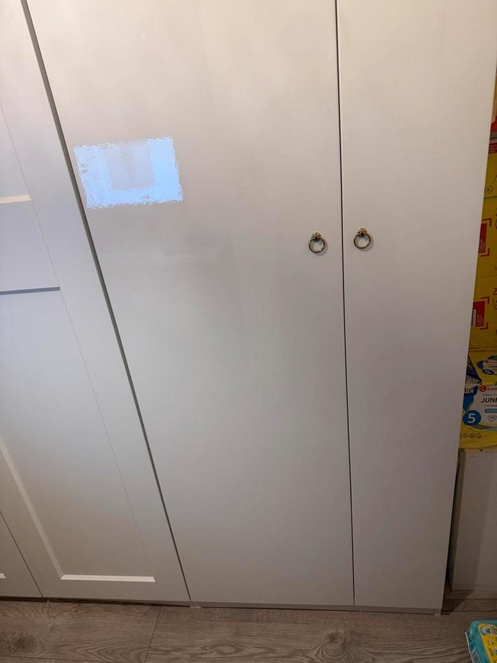 Ikea Pax deuren hoogglans wit, Huis en Inrichting, Kasten | Kledingkasten, Gebruikt, 200 cm of meer, Minder dan 50 cm, Met deur(en)
