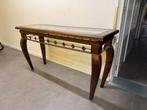 Antieke Franse sidetable hout & glas 150 cm breed, Ophalen