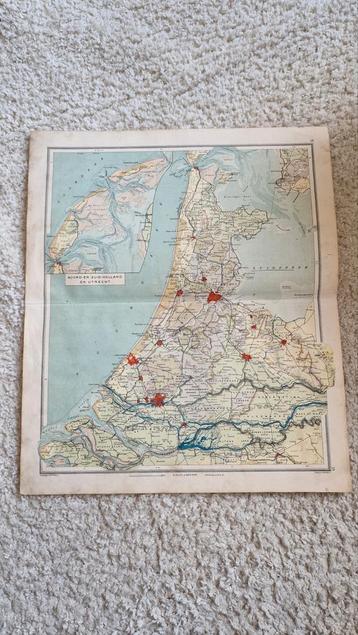 Oude kaart van Noord, Zuid-Holland en Utrecht beschikbaar voor biedingen