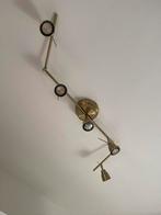 BAROMETER Plafondrail, 5 spots, messingkleur, Ophalen of Verzenden, Zo goed als nieuw