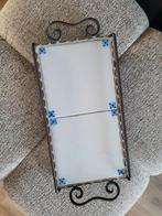 Vintage Tegeltableau met Bloemen, Antiek en Kunst, Antiek | Wandborden en Tegels, Ophalen of Verzenden