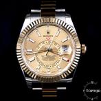 Rolex Sky-Dweller champagne dial 326933 Top Fullset 12-2021, Gebruikt, Rolex, Polshorloge, Ophalen of Verzenden