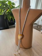 Soort schuifketting cowboy ketting met fraaie agaat, Sieraden, Tassen en Uiterlijk, Kettingen, Ophalen of Verzenden, Zo goed als nieuw
