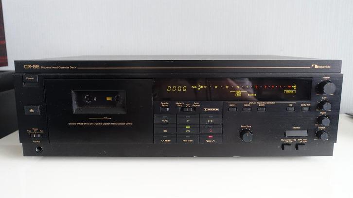Nakamichi CR5E topklasse cassettedeck, Audio, Tv en Foto, Cassettedecks, Enkel, Overige merken, Tiptoetsen, Tape counter, Ophalen