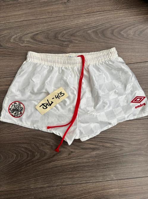 Ajax broekje 1989/1990 Umbro, oude logo afca fside tdk 34, Sport en Fitness, Voetbal, Zo goed als nieuw, Shirt, Verzenden
