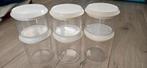 6 Coppial Voorraadbussen, Ophalen of Verzenden, Zo goed als nieuw, Glas, Pot, Bus of Blik