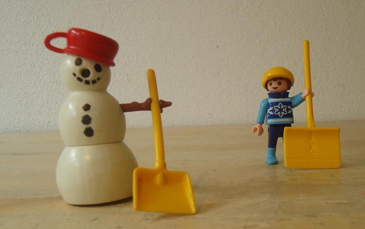 Kind met Sneeuwpop Playmobil set 4680, Kinderen en Baby's, Speelgoed | Playmobil, Zo goed als nieuw, Complete set, Ophalen of Verzenden