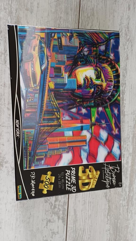 Mooie complete 3D puzzel - New York, Hobby en Vrije tijd, Denksport en Puzzels, Ophalen, 500 t/m 1500 stukjes, Zo goed als nieuw