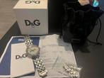 D&G horloge met aankoop bon, Sieraden, Tassen en Uiterlijk, Horloges | Dames, Verzenden, Zo goed als nieuw, Staal, Overige merken