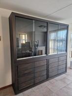 Buffetkast met glazen schuifdeuren - Manzoni, Huis en Inrichting, Kasten | Vitrinekasten, Ophalen, Met deur(en), 200 cm of meer
