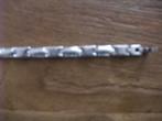 Armband Dames of Heren mooie Stainless Steel zware Armband, Ophalen, Zo goed als nieuw, Zilver, Staal
