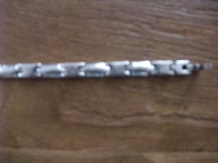 Armband Dames of Heren mooie Stainless Steel zware Armband, Sieraden, Tassen en Uiterlijk, Armbanden, Zo goed als nieuw, Staal