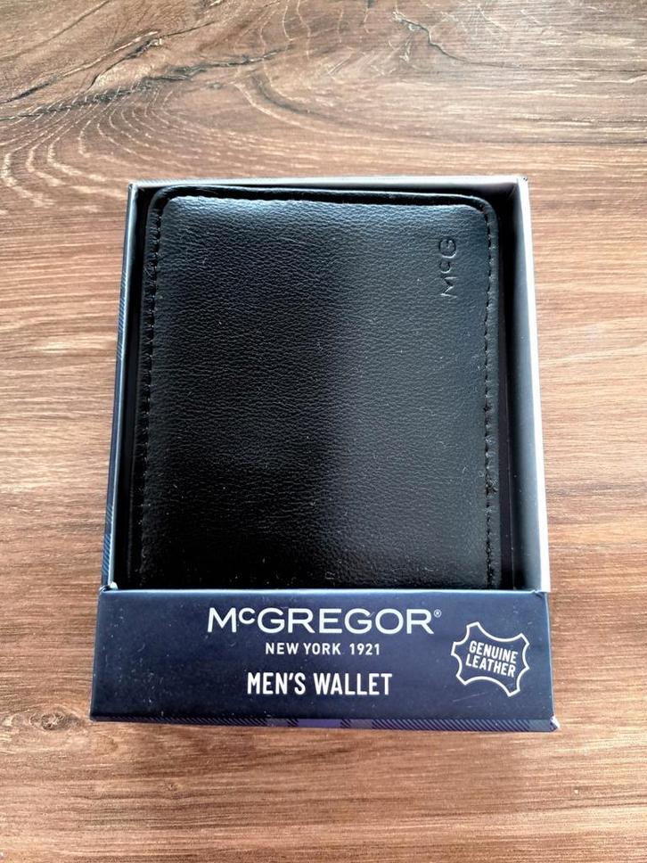 Nieuwe McGregor Heren Portemonnee Leer Zwart, Sieraden, Tassen en Uiterlijk, Portemonnees, Nieuw, Overige merken, Zwart, Leer
