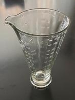 Art Deco Glazen maatbeker 1/2 Liter, Rijst, Zout, Griesmeel, Ophalen, Gebruikt