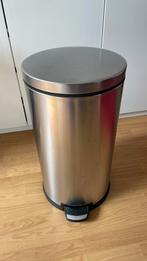 Simplehuman prullenbak 40 liter RVS kleurig, Met pedaal, Rvs, Gebruikt, Ophalen of Verzenden