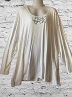 Sempre Piu Mooi creme streetch shirt 58, Kleding | Dames, Verzenden, Zo goed als nieuw, Overige kleuren, Shirt of Top