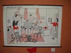 wandkaart what are thye doing schoolplaten retro vintage, Ophalen of Verzenden, Overige thema's