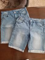 Set Hema spijkerbroek shorts maat 158-164, Broek, Ophalen of Verzenden, Zo goed als nieuw, Hema