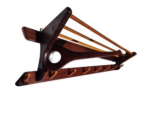 Schitterende vintage Deens design Two-tone wandkapstok, Huis en Inrichting, Woonaccessoires | Kapstokken, Gebruikt, Wandkapstok
