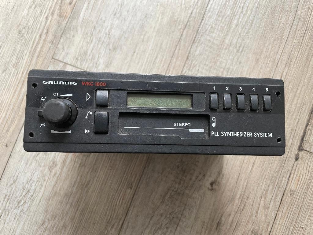 GRUNDIG WKC 1800 AUTORADIO RADIOCASSETTEN, Ophalen of Verzenden, Gebruikt