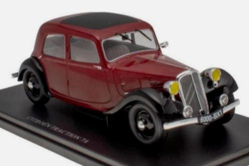 Traction 7A 1943 b.rood schaal 1:24 Collection Citroen # 17, Hobby en Vrije tijd, Modelauto's | 1:24, Nieuw, Auto, Overige merken