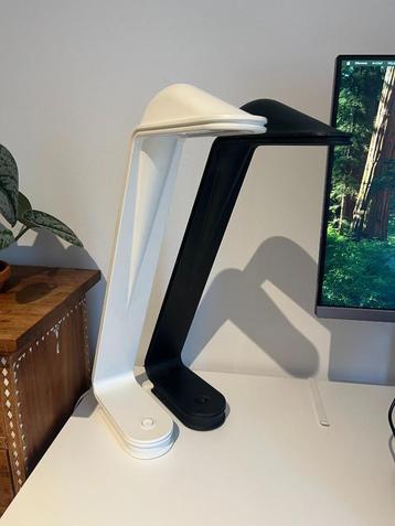 Vintage Louis Poulsen bureaulampen wit/zwart 1980's beschikbaar voor biedingen