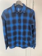 WE Fashion geprint katoenen overhemd jongen -158-164 - Blauw, Kinderen en Baby's, Kinderkleding | Maat 158, Overhemd of Blouse